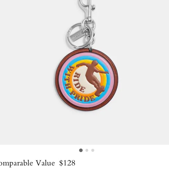 COACH PRIDE CHARMS KEYCHAIN ❤️🧡💛💚💙💜 - Picture 2 of 3